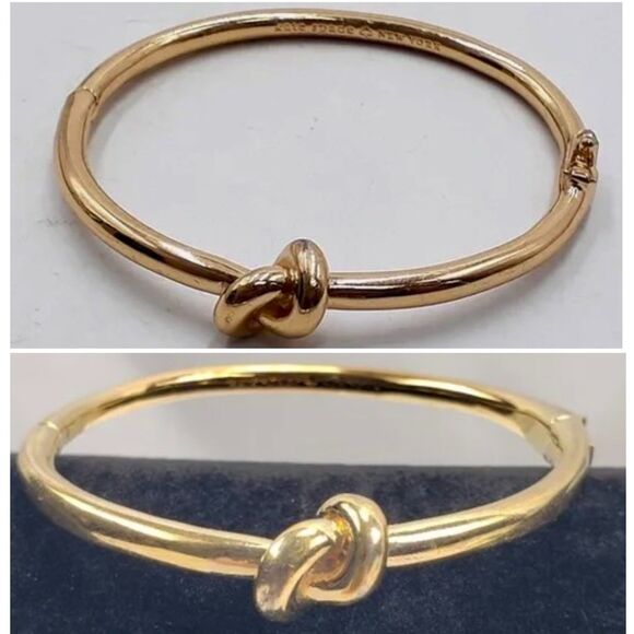 Kate Spade New York Sailor's Gold-Tone "Tied Knot" or "Love Knot" Bracelet - Picture 4 of 16